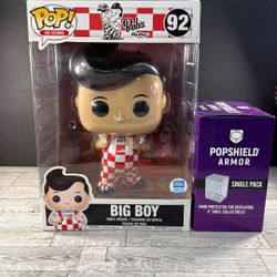 Funko POP! Ad Icons Big Boy 10 inch #92 Funko Exclusive Vinyl Figure