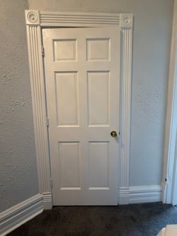 6-Panel Colonist Interior Doors, Lot of 6, White, Used Good
