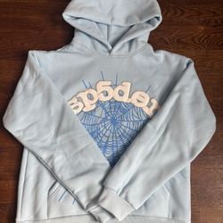 Sky blue Sp5der Hoodie 