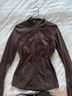Brown medium lulu lemon define jacket