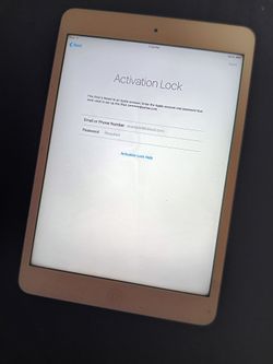 Mini ipad (locked