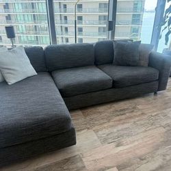 West Elm Urban 2-piece sofa with chaise