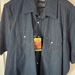 Brand New Men’s Wrangler Denim Shirt 