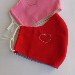 Valentine's Face Masks Made at Home with Love