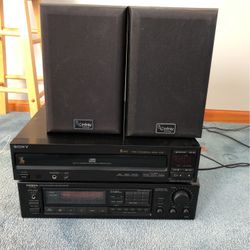Receiver, CD Player, Speakers 