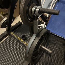 Squat Rack, Bench and weights