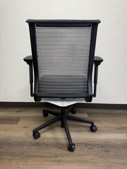 Steelcase Think Grey Seat Black Mesh Loaded