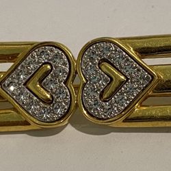 Monet Double Heart Brooch/Pin