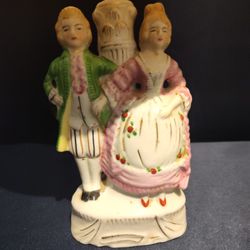 Antique 1950s Porcelain Lamp