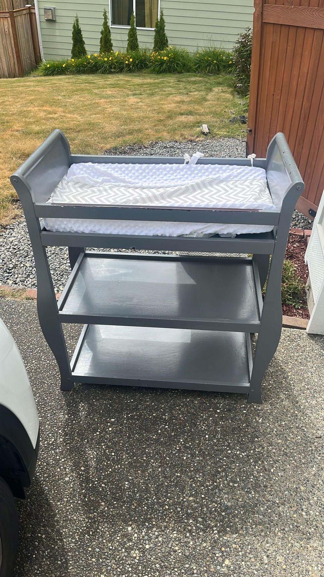 Changing Table W/ Padding And Diaper Carrier
