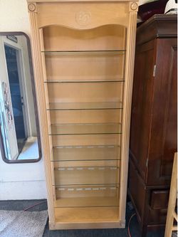 Wooden/glass shelf