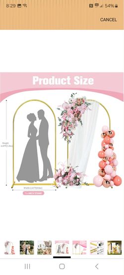 Gold Arch Backdrop Stand 6ft