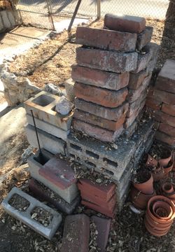 Vintage block and cinder block