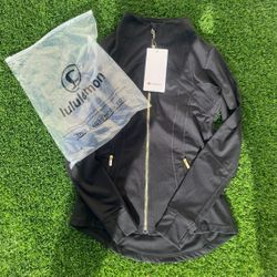 Lululemon Define Jacket Black Gold Zipper size 2