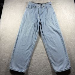 Vans Check-5 Jeans Men’s 30 Blue Baggy Fit Wide Leg Denim Skater #1202