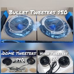 New Tweeters 3 Different Types