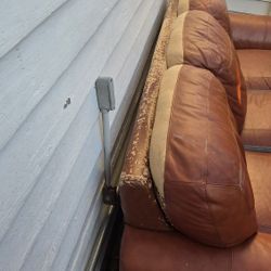 $60 Delivered Used Leather Sleeper Sofa
