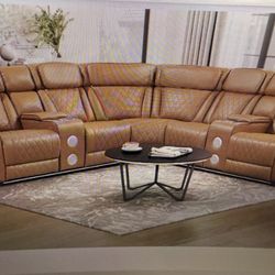 Power Reclining Sectional on Sale