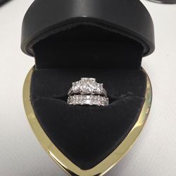 Diamond White and Gold Rings