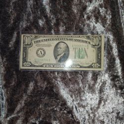 1934 C 10 Dollar Bill