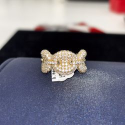 Gucci Link Iced Out Ring