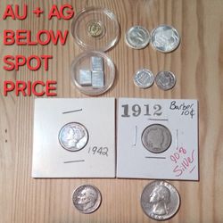 GOLD AND SILVER BELOW SPOT PRICE!