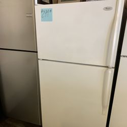 White Whirlpool Refrigerator 