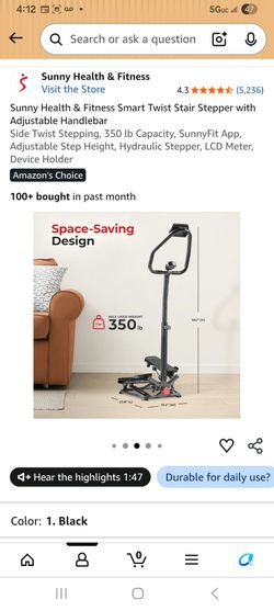 HAYONA Exercise Bike + Sunny Health Stair Stepper – $140 for BOTH!** Local Cash Only