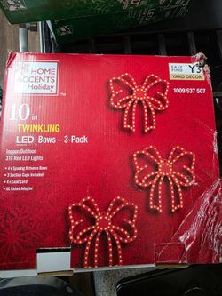 Twinkling led bow lights