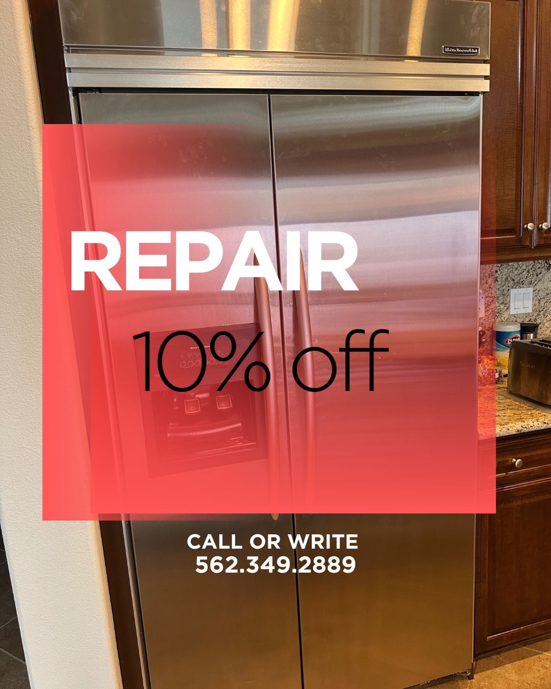 Refrigerator, Washer, Dryer, Microwave, Range, Oven. Installation And Repair