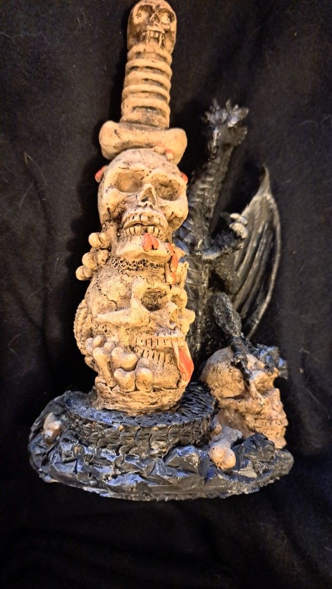 Dragon & Skulls Statue "Letter Opener"