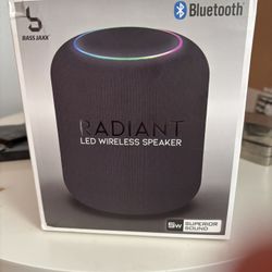 Bass Jaxx Radiant LED Wireless Speaker - NEW! 