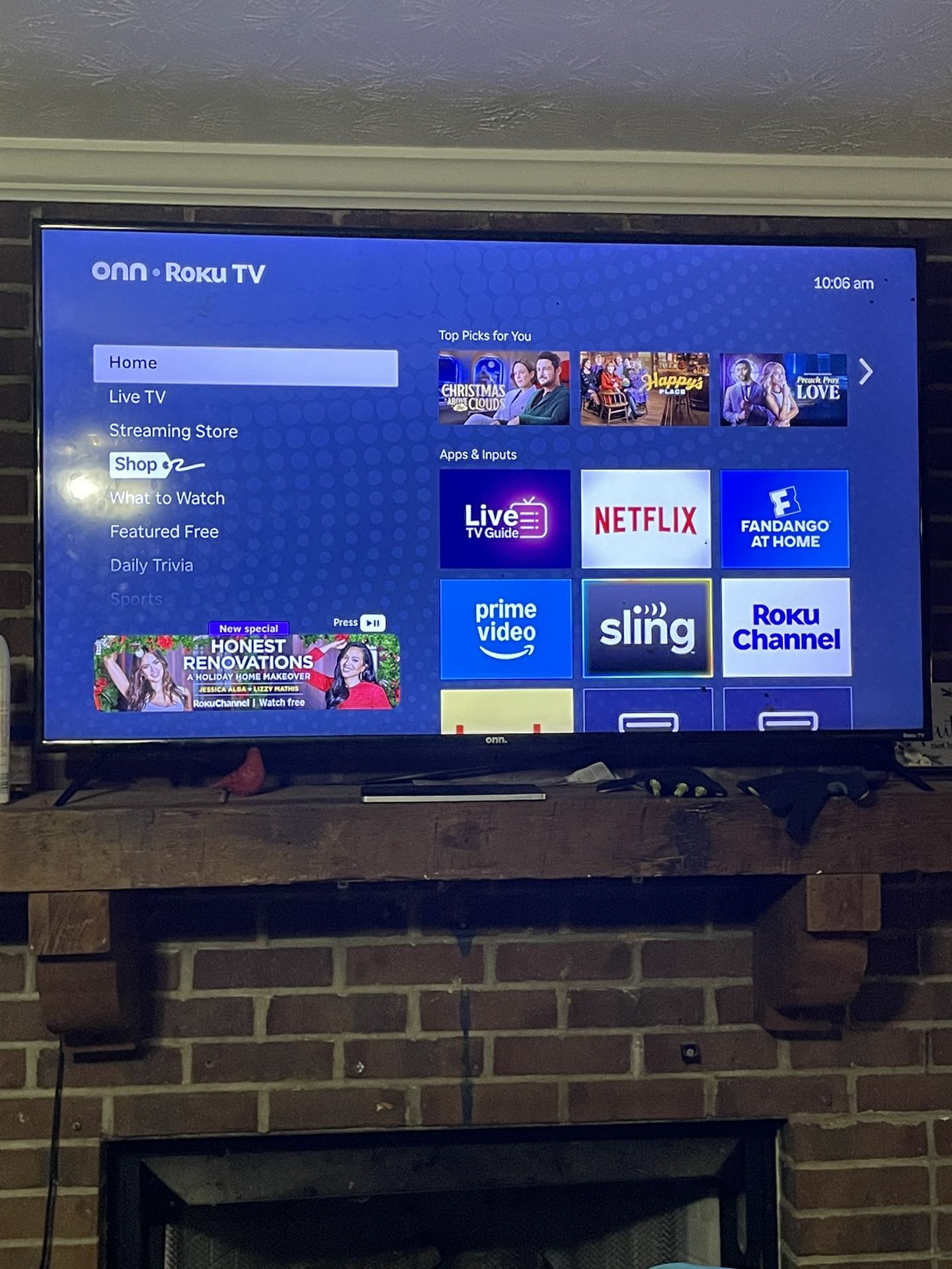 55” Onn. Roku TV: $250 & More