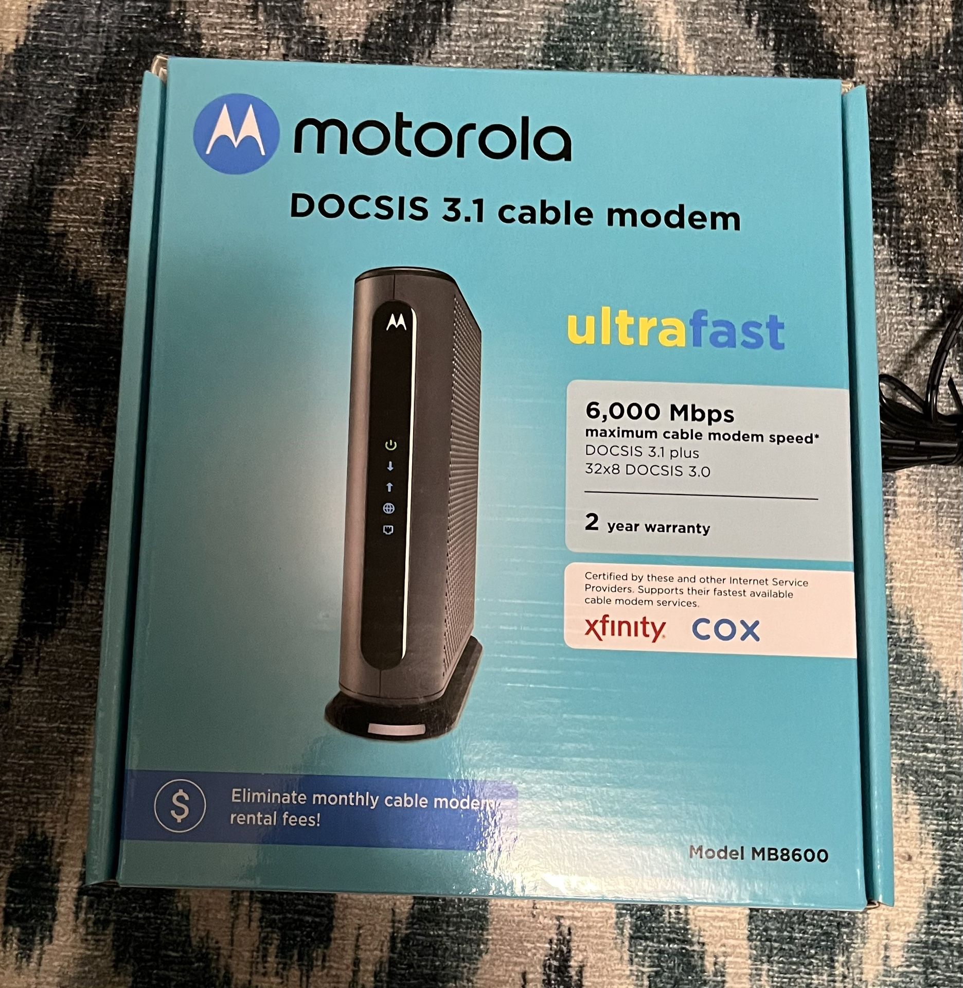 Motorola MB8600 DOCSIS 3.1 Cable Modem