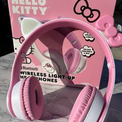 NEW- Hello Kitty Wireless Bluetooth Headphones-