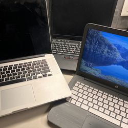 Lot of 3 Computers MacBook Thinkbook HP for Parts Or Restoration 