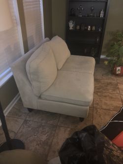 Off White Couch with Pillows