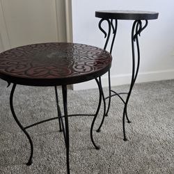 Iron And Mosaic Tables