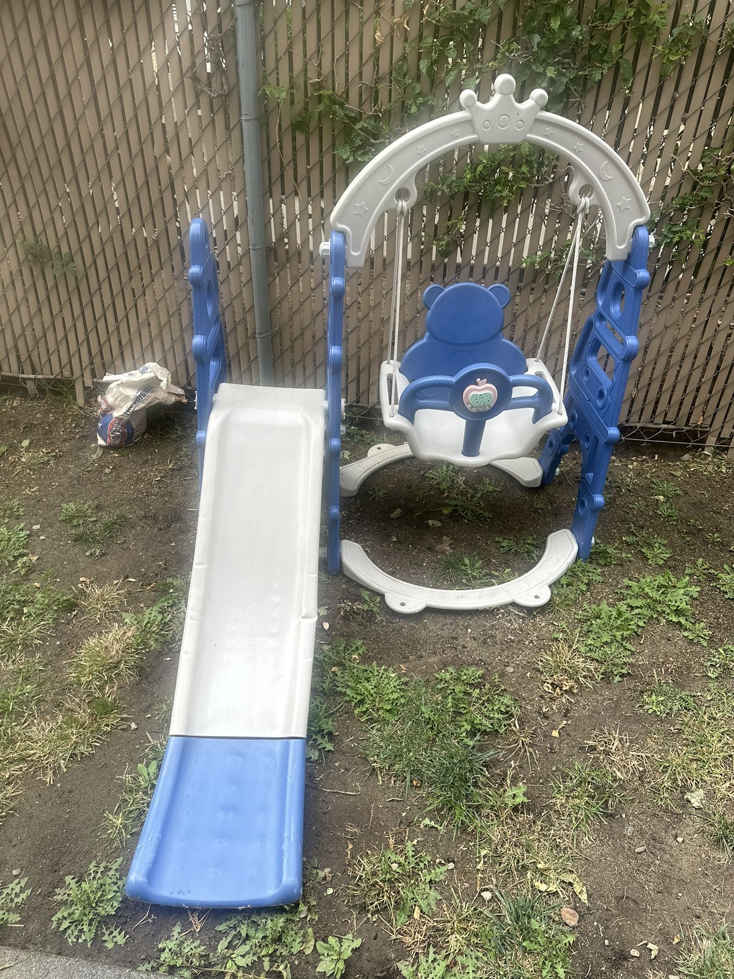 Kids Swing And Slide Set 
