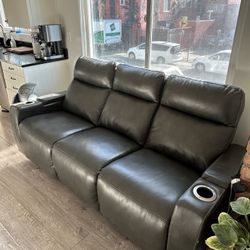 Ashley Electric Recliner - leather 