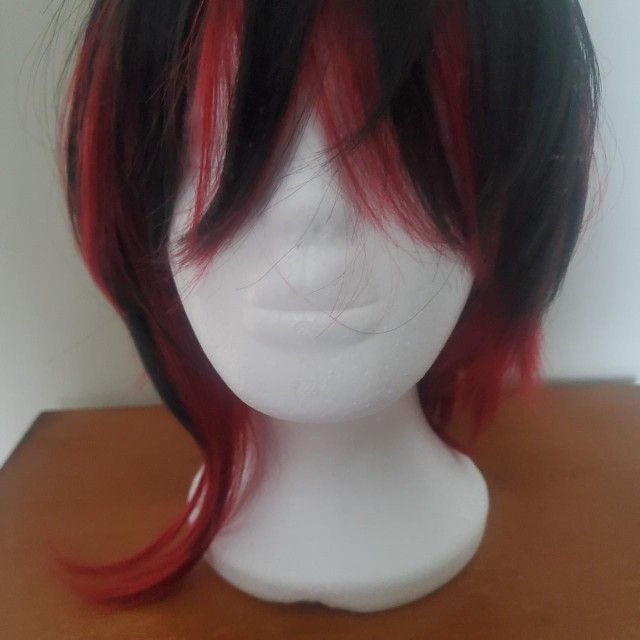 Brown And Red Wig