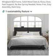 King size style bedfame