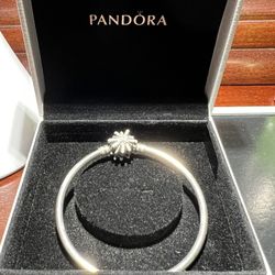 BEAUTIFUL AUTHENTIC PANDORA FIREWORKS BANGLE STERLING SILVER SIZE 6 FOR SALE 