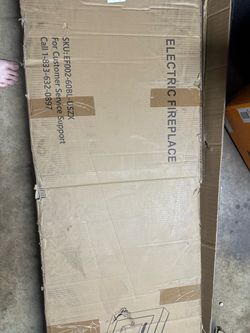 Brand New Electric Fireplace Insert – Black, 60” x 18”