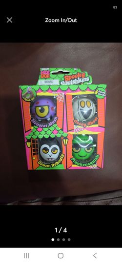 Schylling Nee Doh Spooky Squishkins Halloween 4 Piece Set needoh