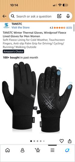 TANSTC Winter Thermal Fleece Lined Gloves