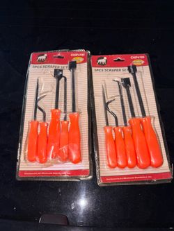 These are two sets of 5-Piece Scraper Sets