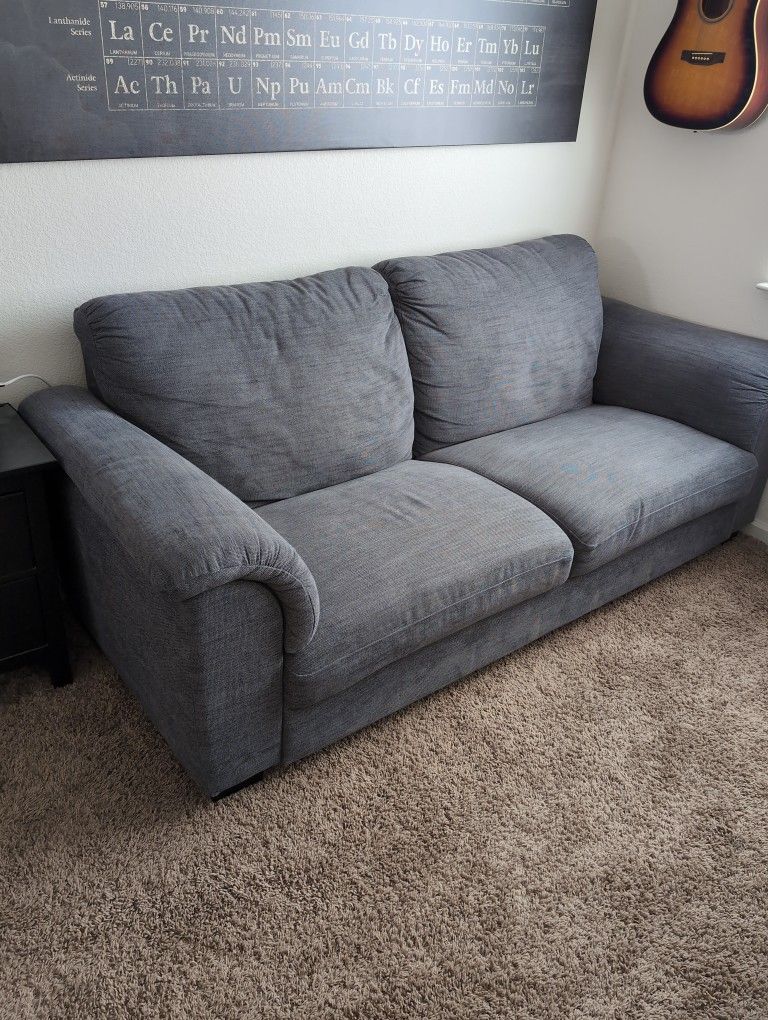 Blue Fabric Sofa