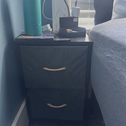 $20 OBO Two Black And Grey Night Stands