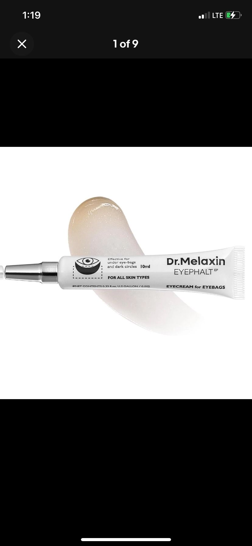 Dr.Melaxin Eyephalt Eyebag Cream Anti Aging Puffiness Black Circles 10g
